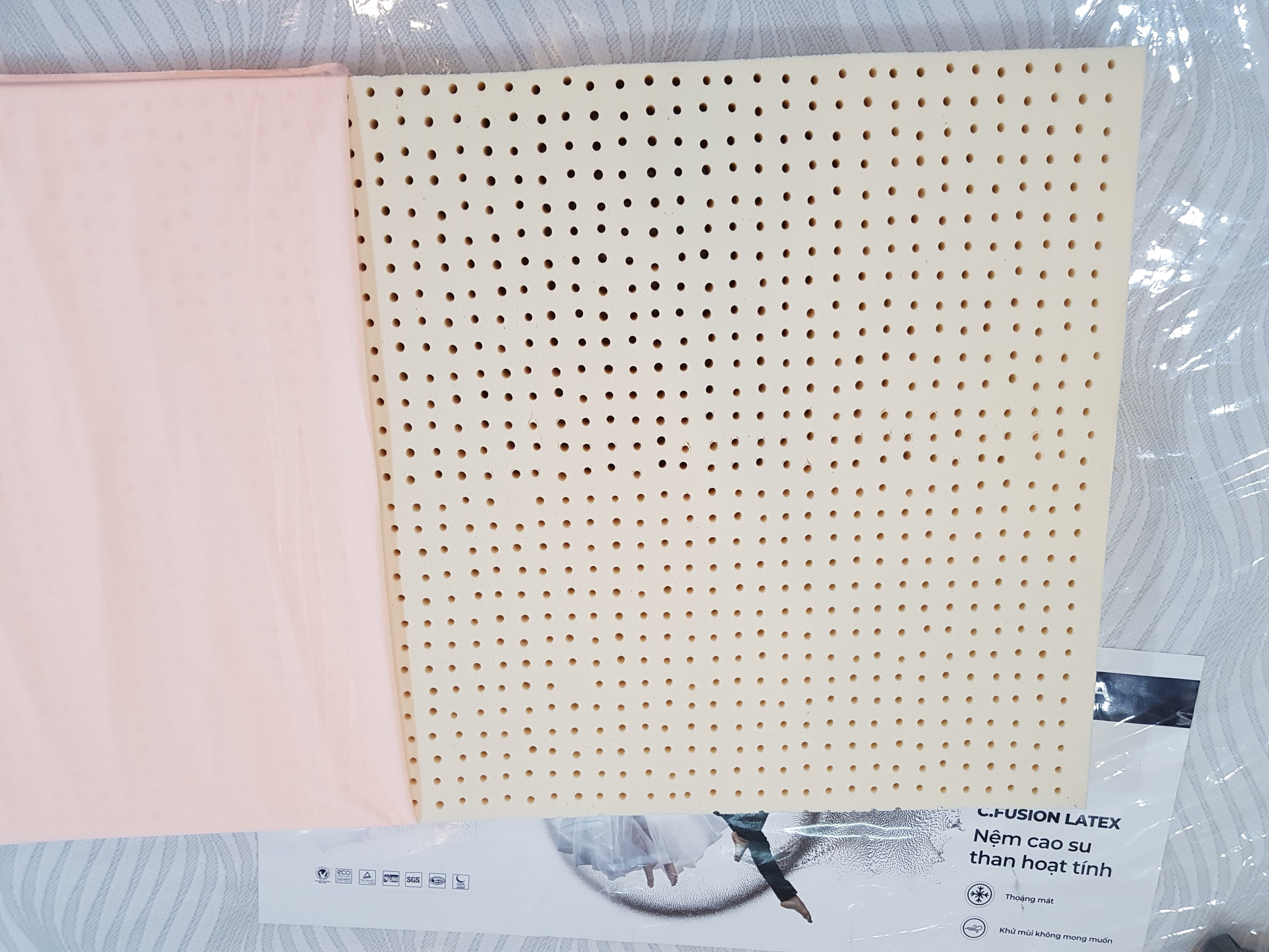 Đệm Cao Su Em Bé Liên Á PomPoms - Cao 5cm