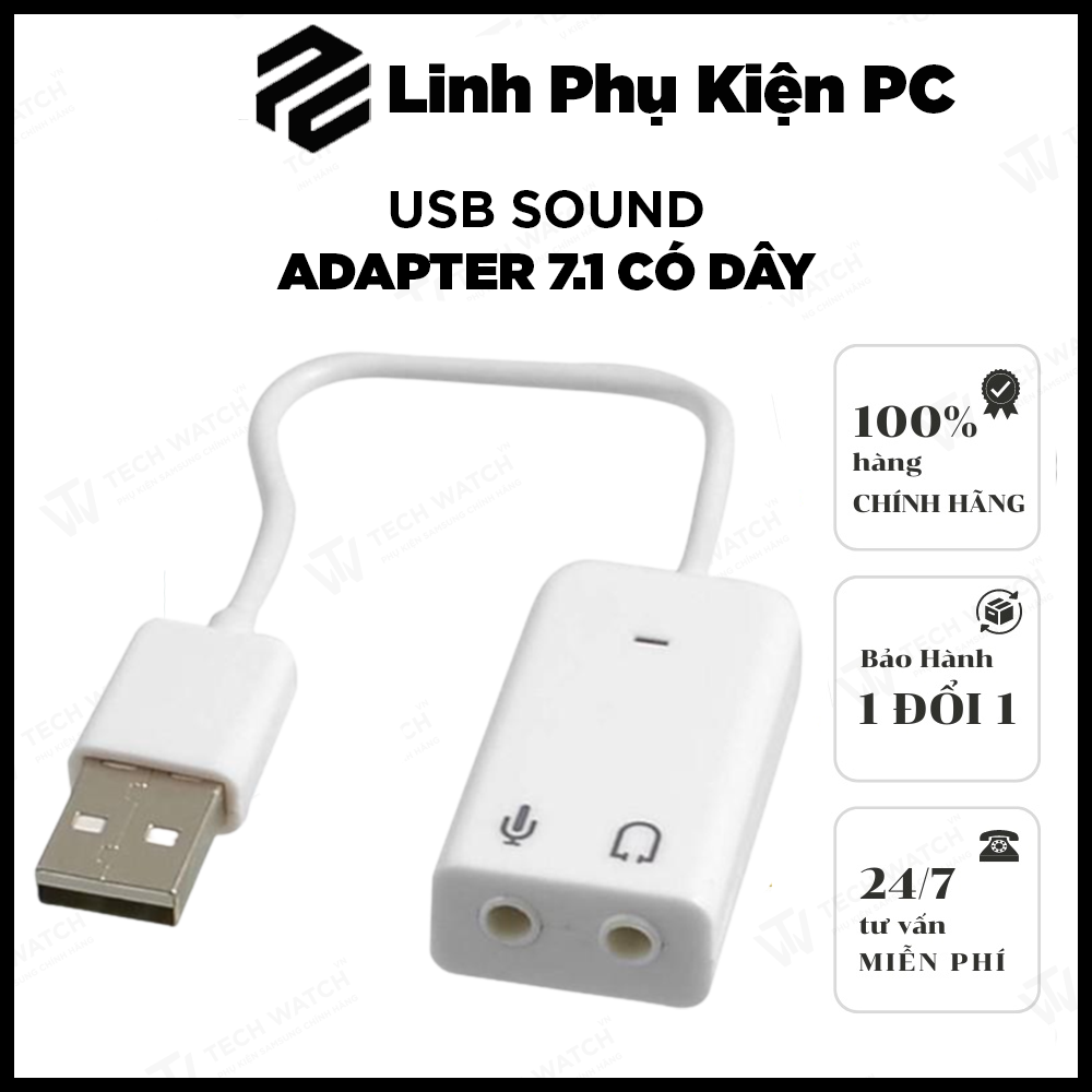 USB Sound Adapter 7.1 Có Dây