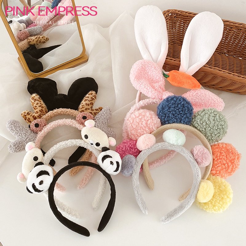 Băng Đô PINK EMPRESS Tai Mèo Hoạt Hình Thiết Kế Dễ Thương-INTL