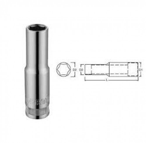 Đầu tuýp 6 cạnh dài 3/8" Sata