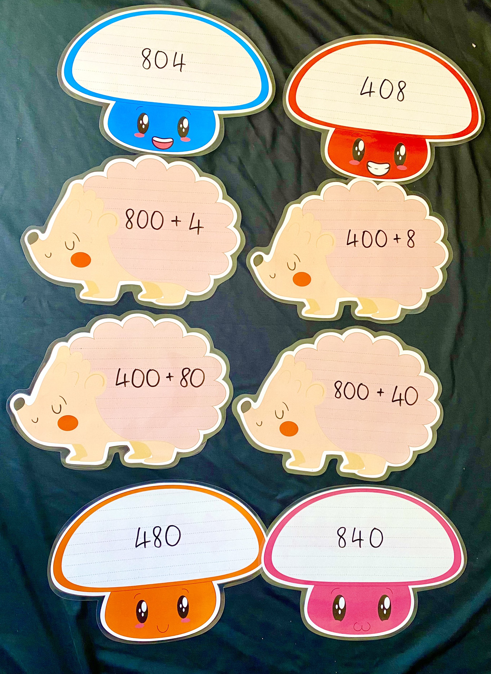 Bộ Nhím & Nấm Đáng Yêu (Đồ Dùng Dạy Học MIKI)