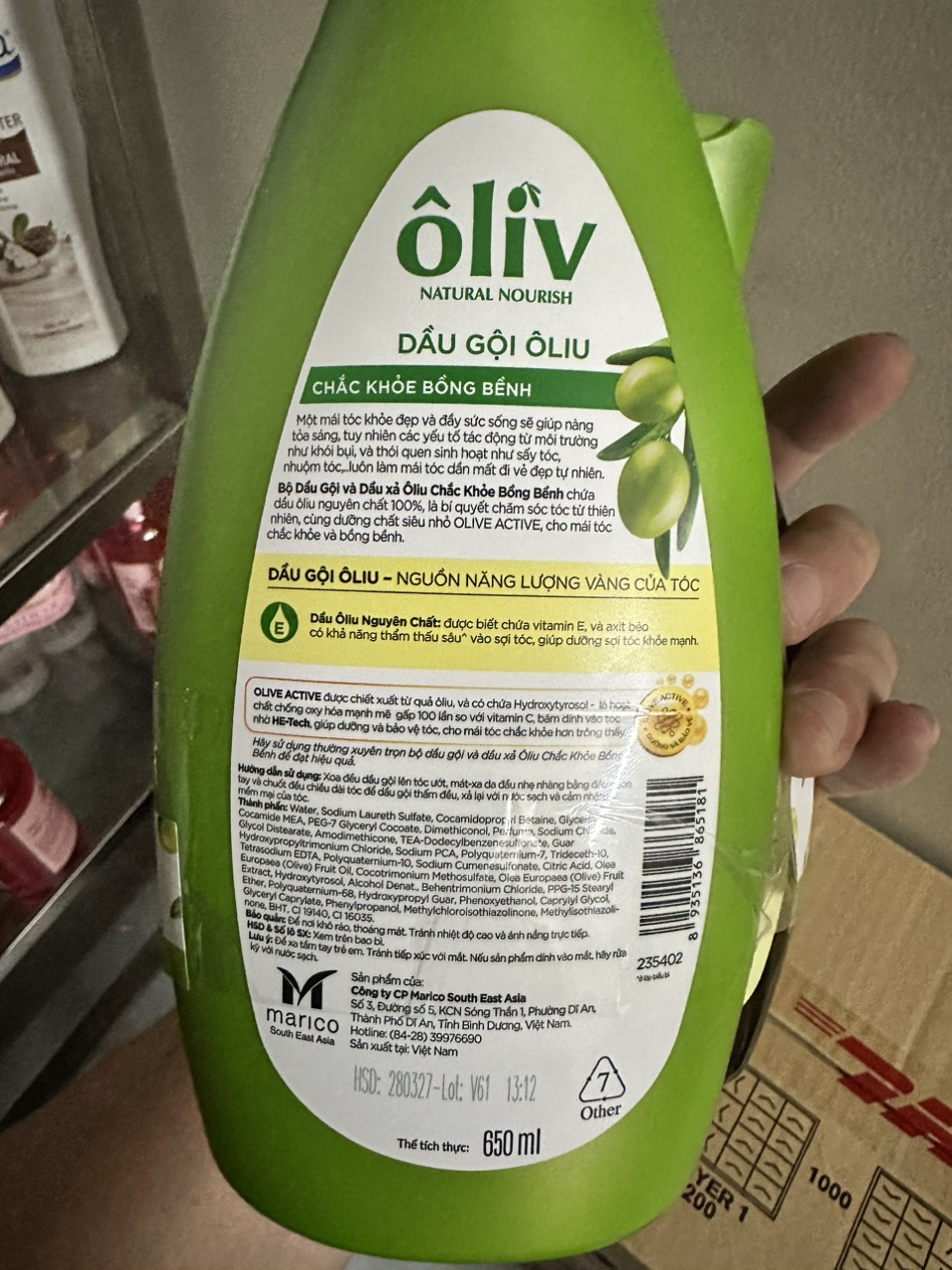 Dầu Gội Oliv-Oliu 650ML