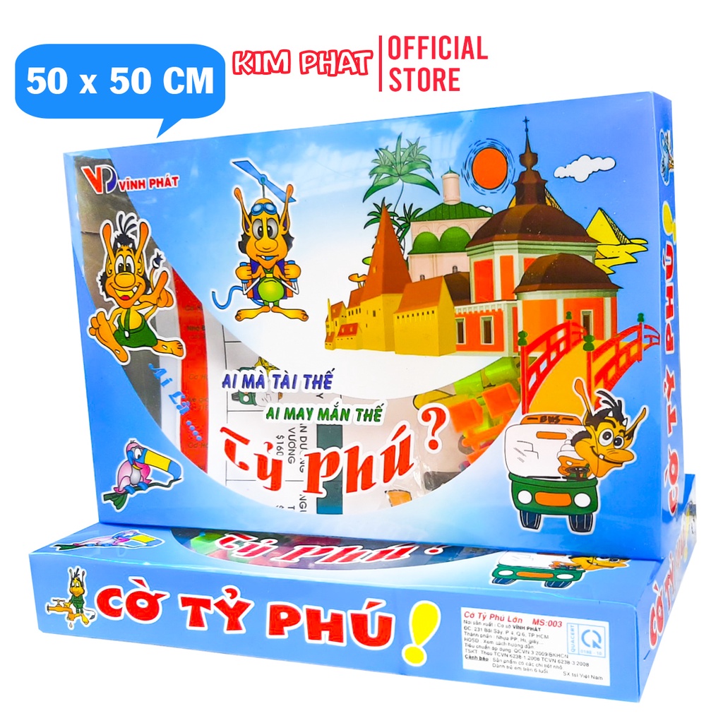 Cờ tỷ phú cỡ lớn 50 x 50 cm VP003