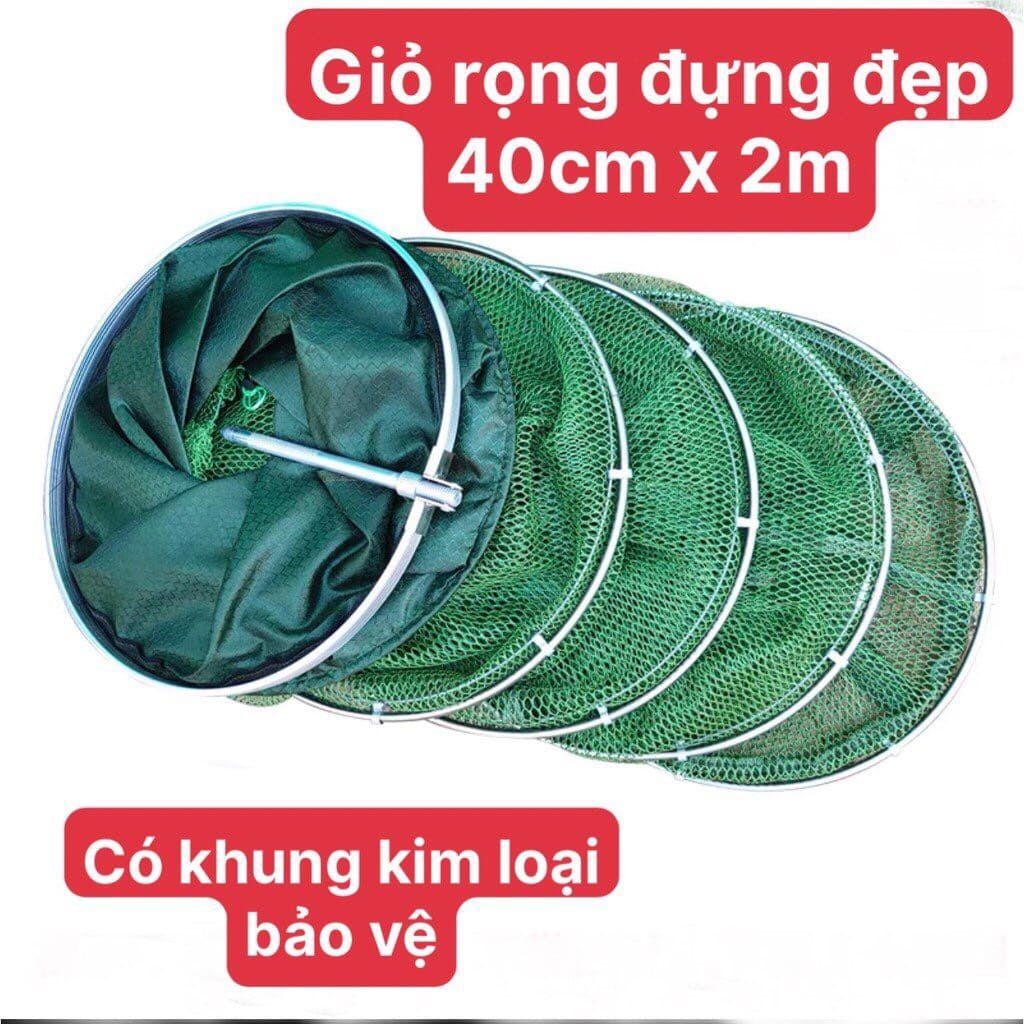 Rọng đựng cá giỏ đựng cá khớp nối kim loại, rọng cá