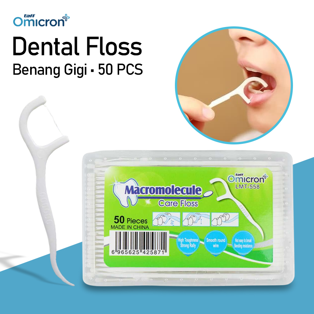 Tăm chỉ nha khoa Sinocare hoặc Macromolecule Care Floss Hộp 50 cây