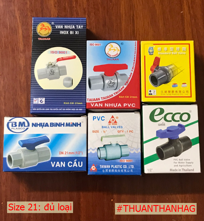 Valve nước size 21