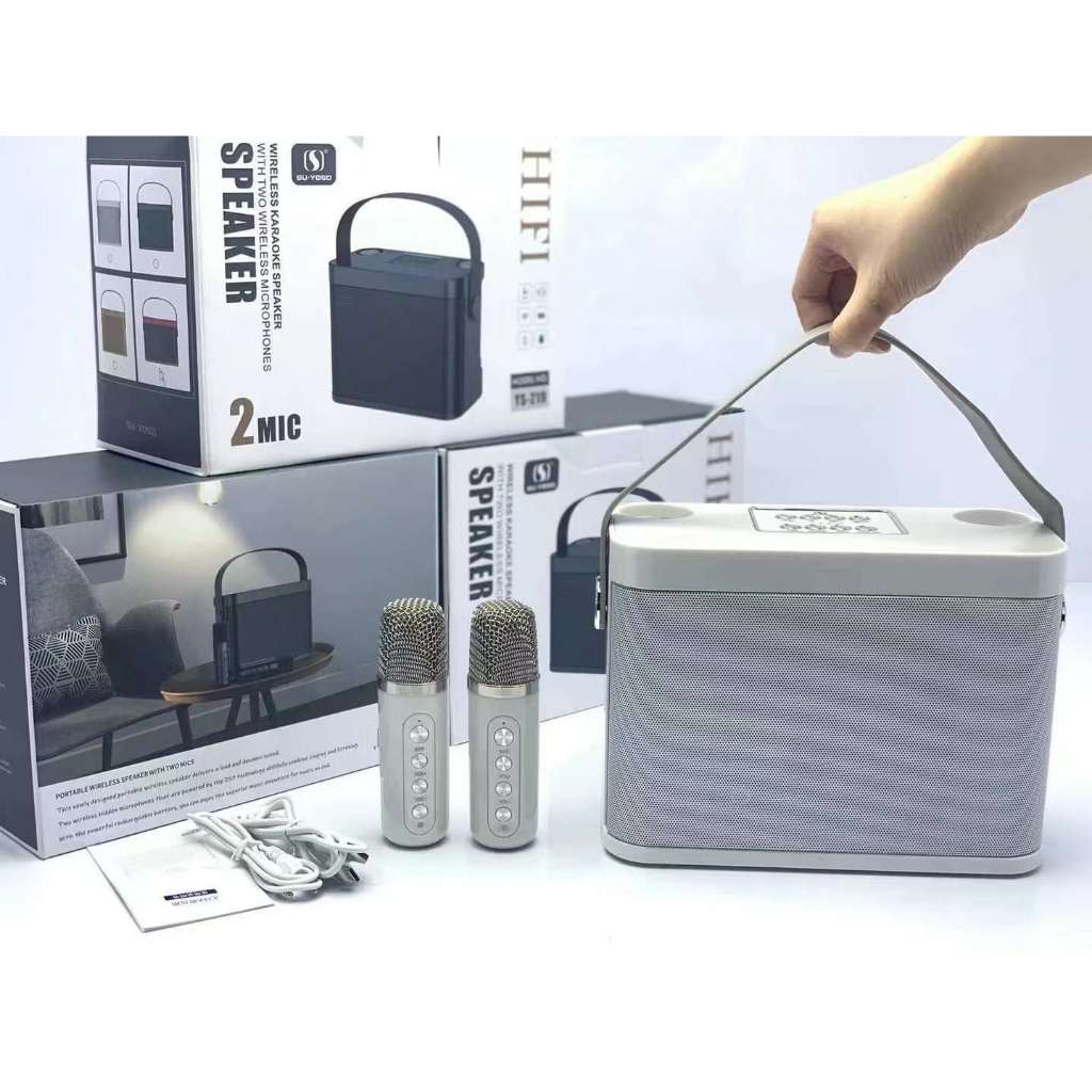 Loa karaoke bluetooth su yosd ys-219 kèm 2 micro không dây, cs 20w, nhỏ gọn - nhất tín computer