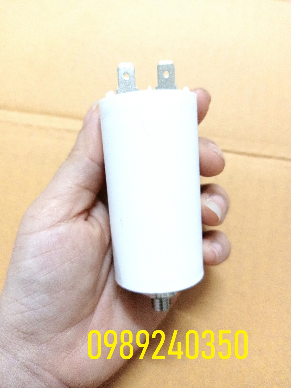 Tụ máy sấy Electrolux 8uf loại zắc 2 chân