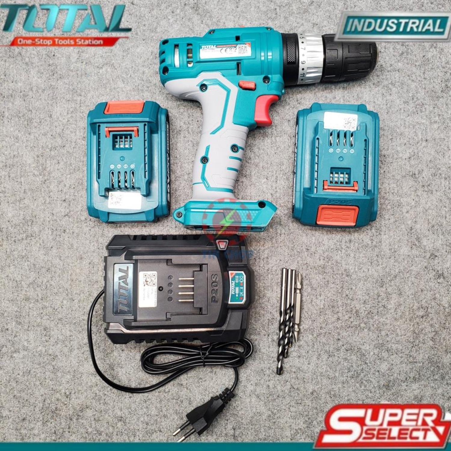 Máy khoan búa dùng pin 20v total tidli20012