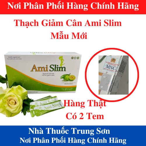 Hoàn tiền 15% - thạch giảm cân ami slim -amislim tăng cường chuyển hoá chất béo - ts001