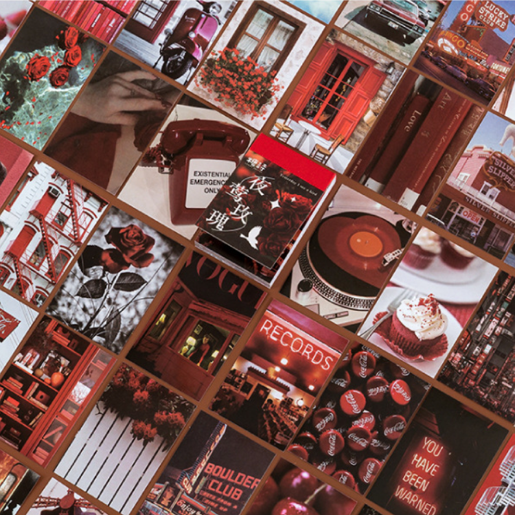Cuốn 50 miếng sticker mẫu bầu trời rực rỡ