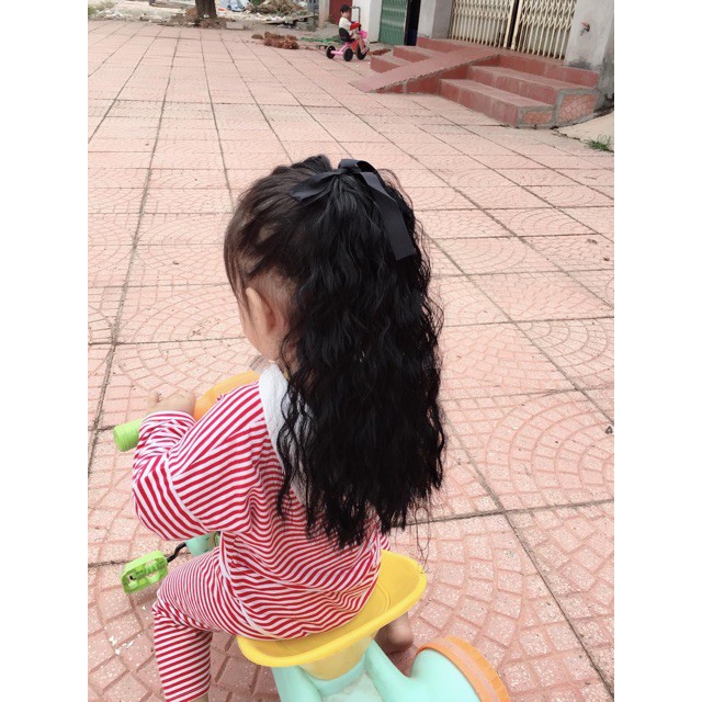 Tóc giả bé gái 💄FREESHIP💄Tóc cột xù ngắn dành cho bé gái