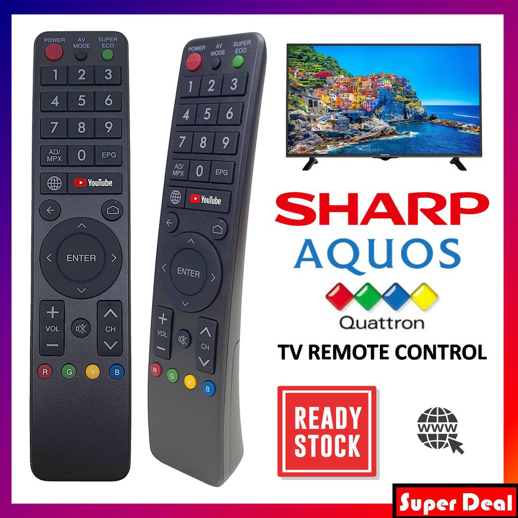Sharp aquos tv youtube điều khiển từ xa thay thế gb289wjsa