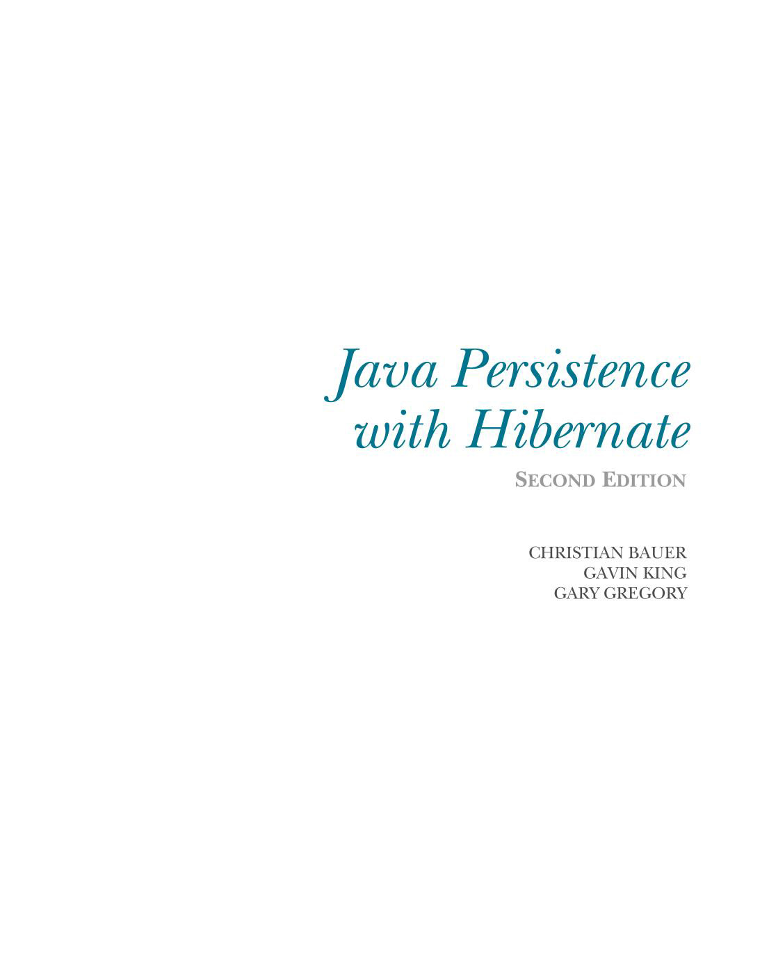 Java Persistence with Hibernate