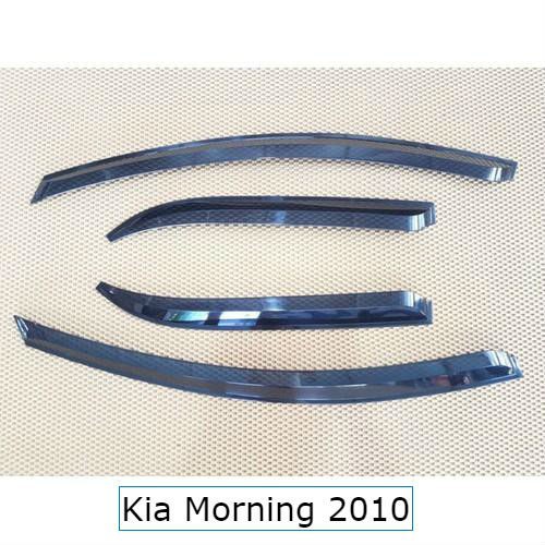 Kia Morning 2008-2009-2010-2011 Bộ 4 Vè che mưa xe ô tô  - Hàng đẹp, loại dày, bền