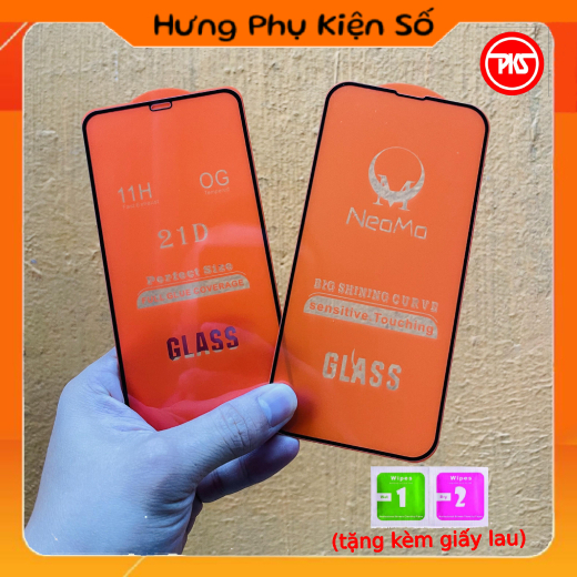 Kính Cường Lực Neomo 21D full màn hình Đủ mã Iphone