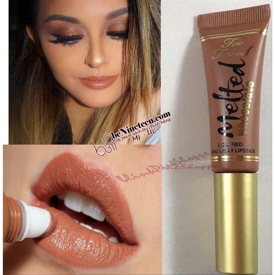 [SALE OFF 50%] Son Nước Too Faced Melted Long Wear Lipstick [BeNineteen]