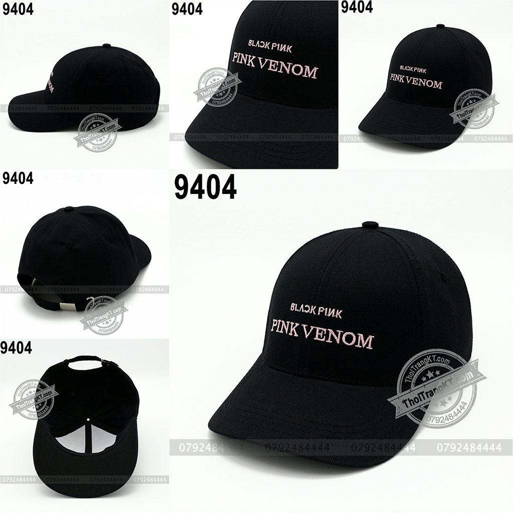 [SIÊU HOT] Combo 2 Nón PINK VENOM Black Pink màu đen