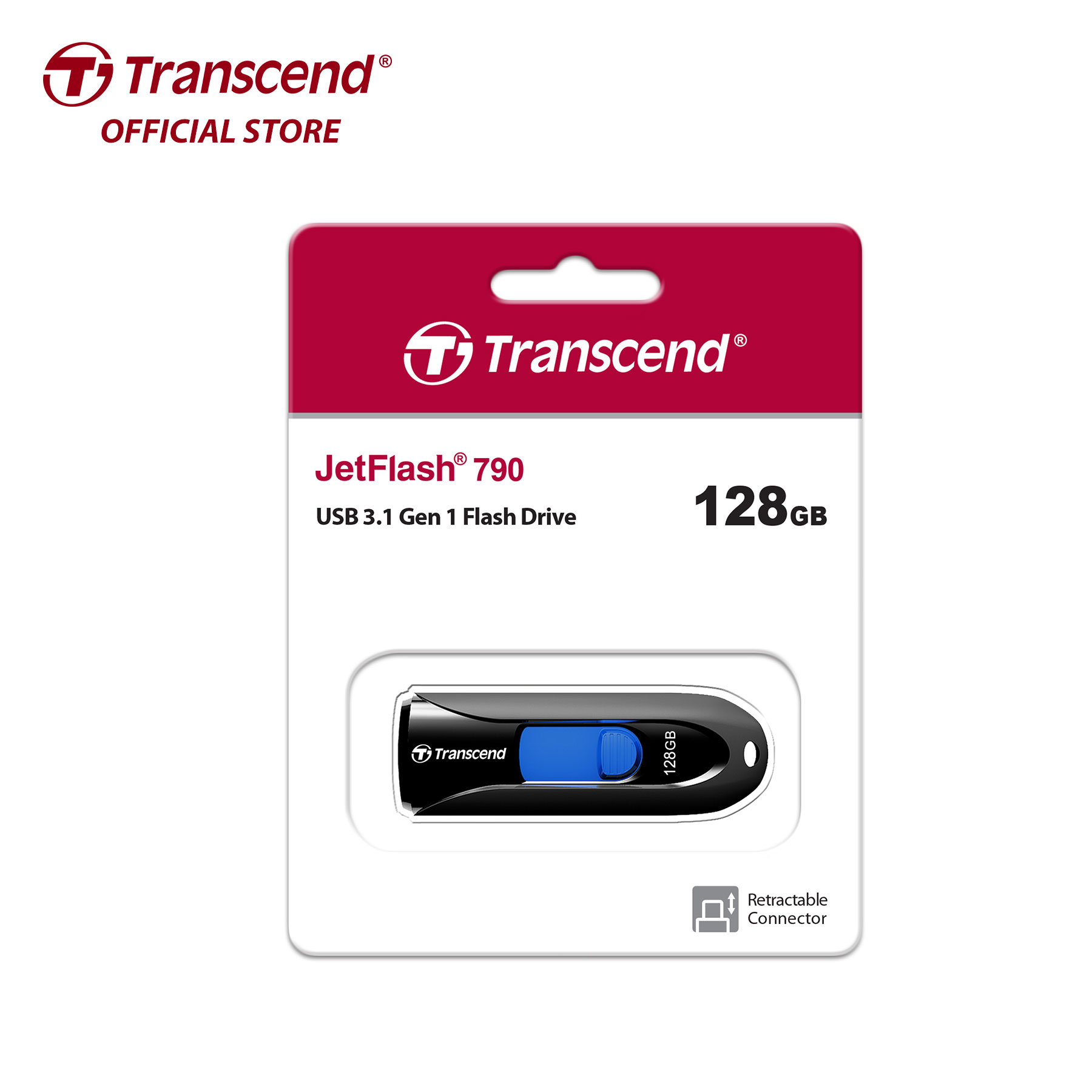 USB Transcend JetFlash 790 - USB 3.0/3.1 - Hàng Chính Hãng