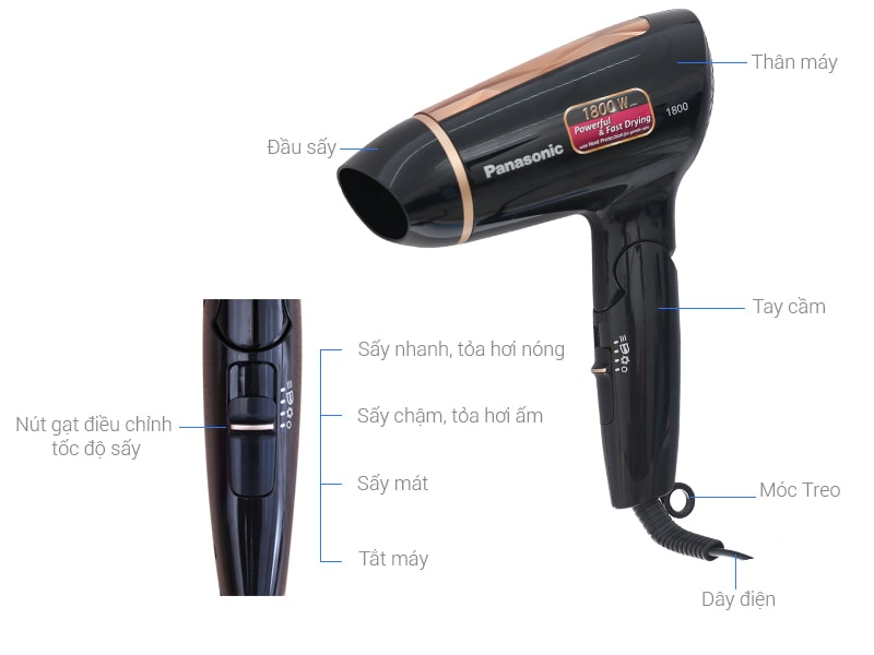Mấy Sấy Tóc PANASONIC EH-ND30-K645 [ GIAN HÀNG UY TÍN][HÀNG CHÍNH HÃNG]
