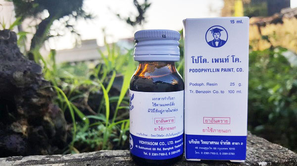 Podophyllin 25 SMG mụn cóc không tái phát