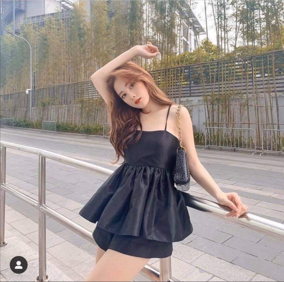 [HCM]SÉT ÁO 2 DÂY ĐAN DÂY LƯNG PHỐI QUẦN (CÓ MÚT NGỰC)