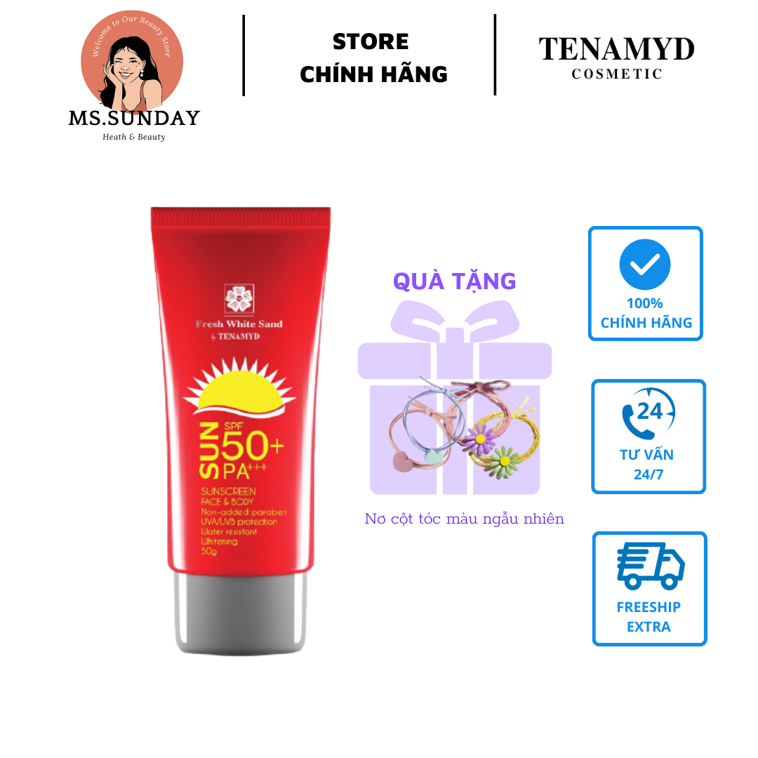 Kem chống nắng spf 50+/pa+++ - tenamyd- sunscreen spf 50+/ pa+++