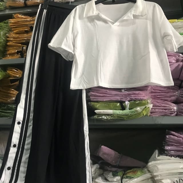Sét áo polo crt quần xe cúc bấm