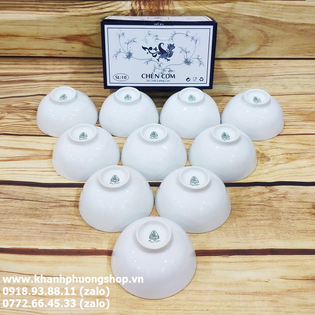 chén cơm sứ trắng Minh Long 11.5cm - chén cơm sứ minh long