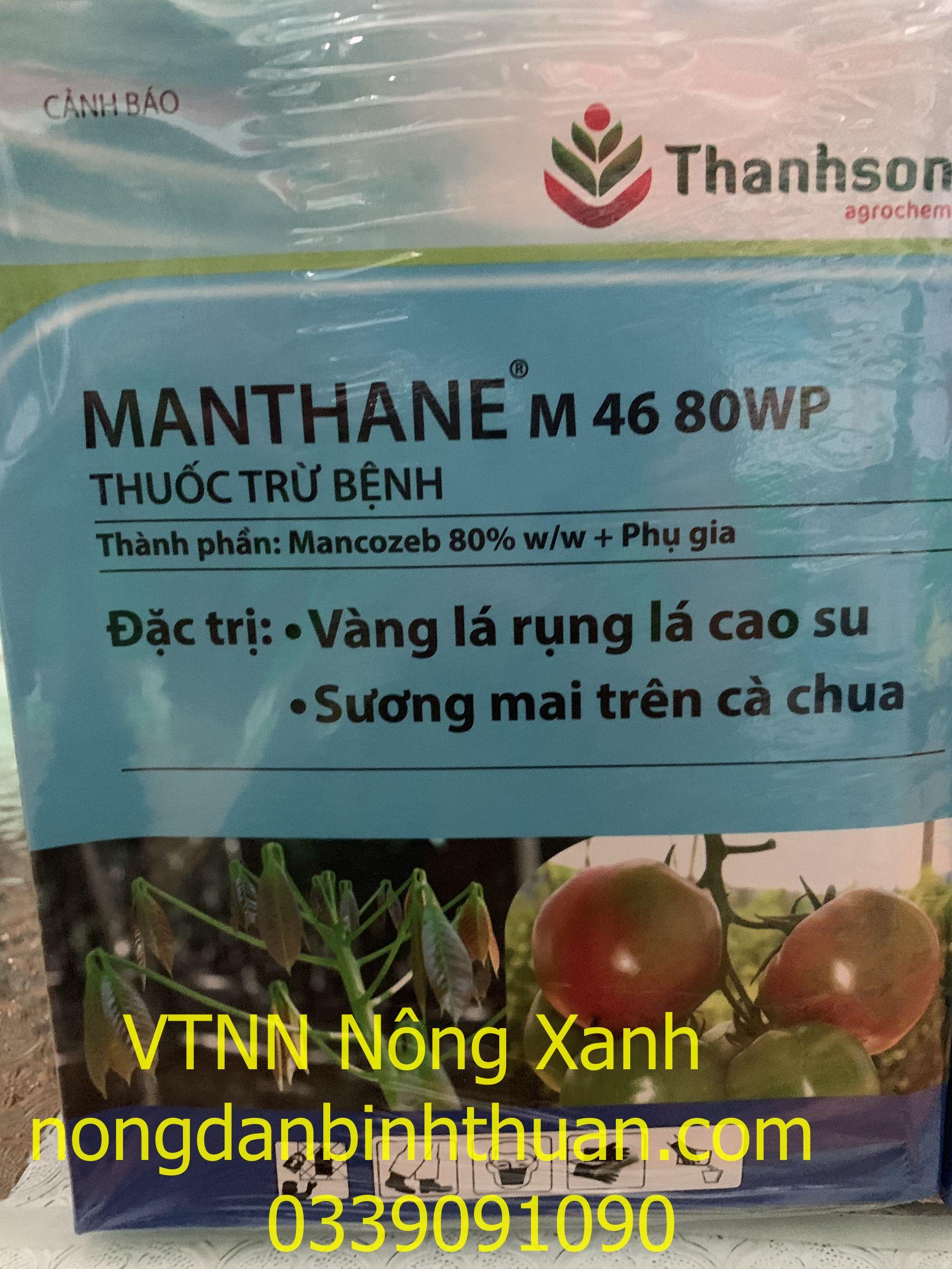 Trừ bệnh Vàng rụng lá cao su MANTHANE M46 80WP