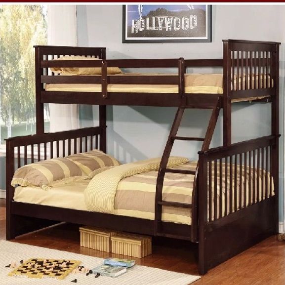 Giường tầng k.bed gỗ tự nhiên - kiểu dáng giường tầng tiện lợi & tiết kiệm diện tích - tầng trên 1m - tầng dưới 1m4