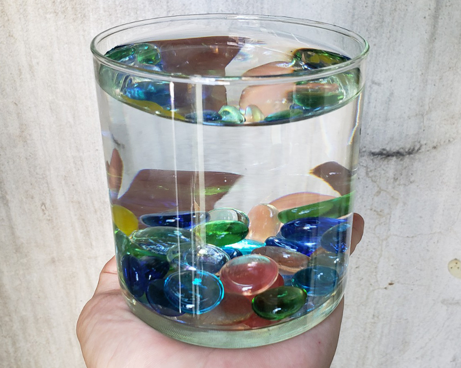 bể cá mini  trụ 10cm