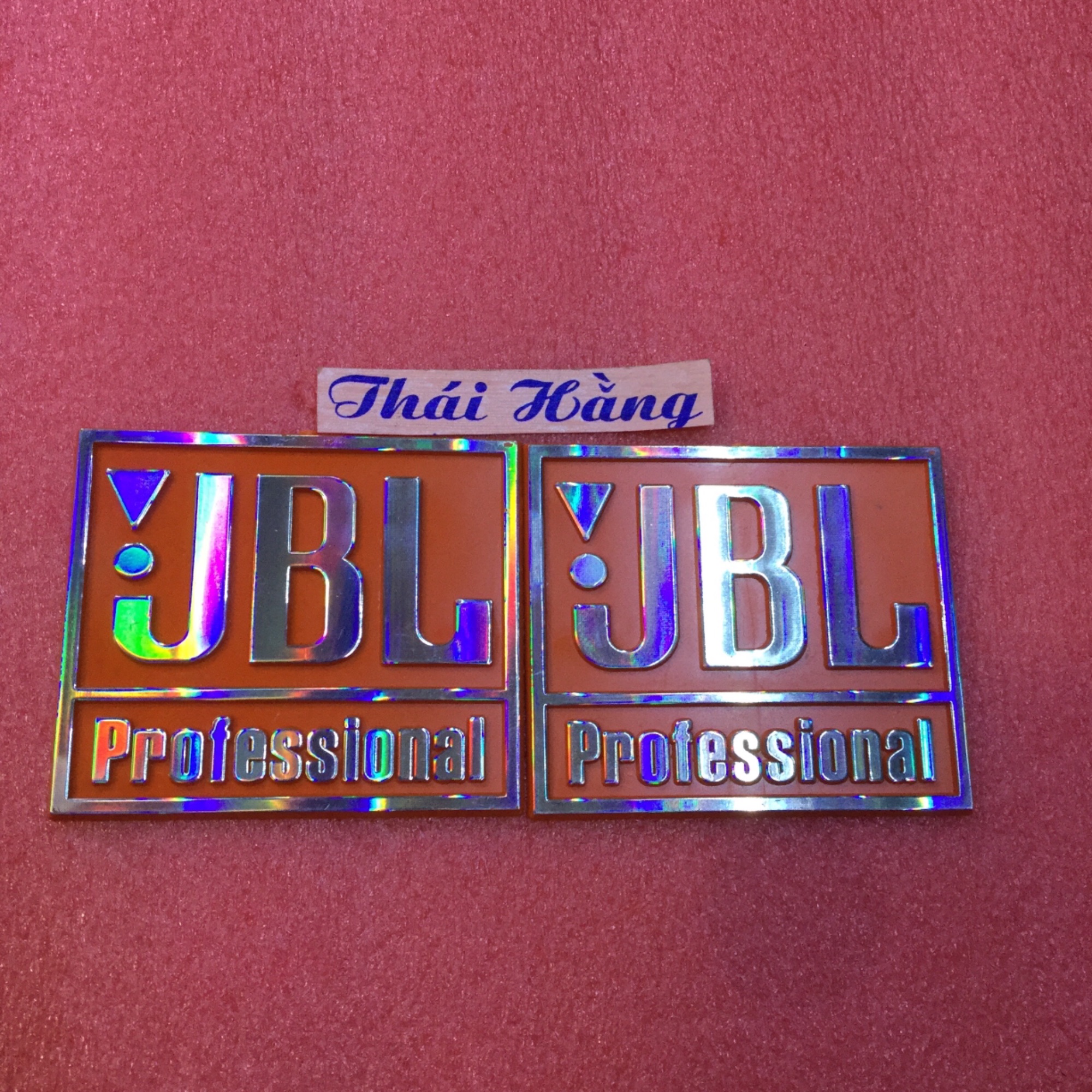 1 đôi tem loa JBL màu cam