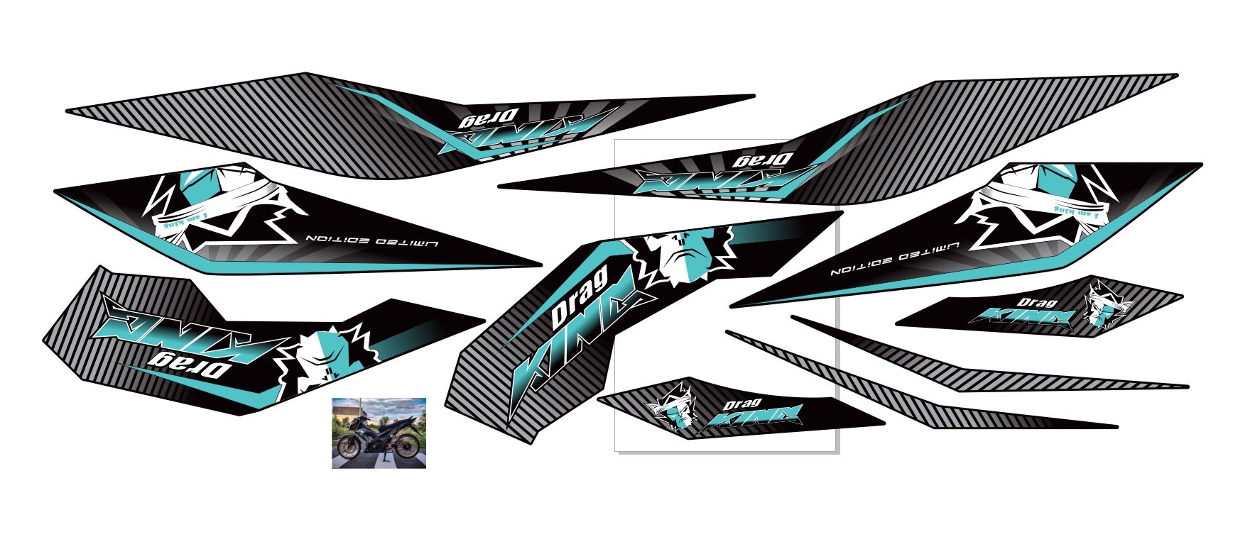 Tem rời honda sonic 150 king drag
