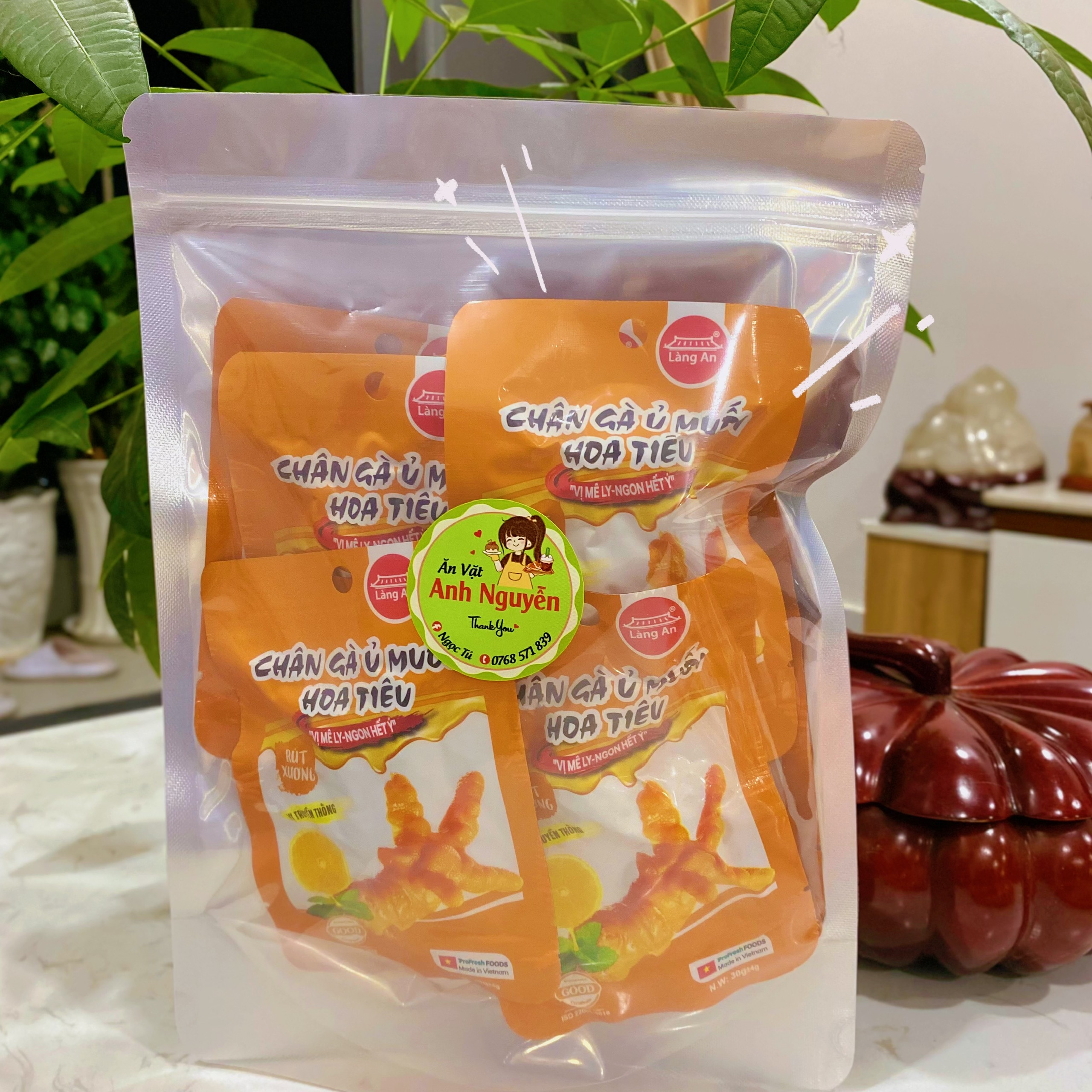 Combo 10 chân gà ủ muối hoa tiêu rút xương