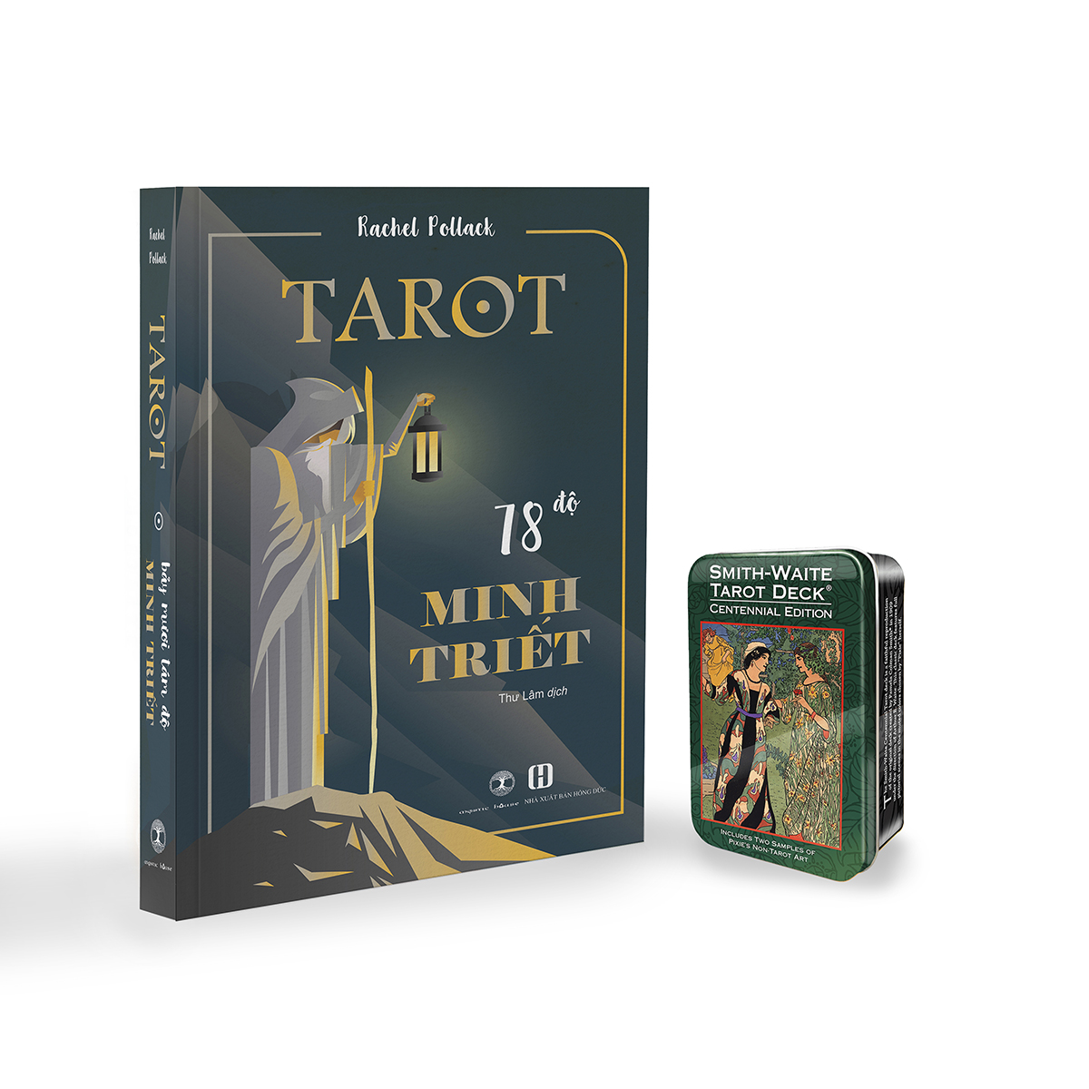 Tarot combo smith waite tarot tin edition + 78 độ minh triết - 100% authentic product