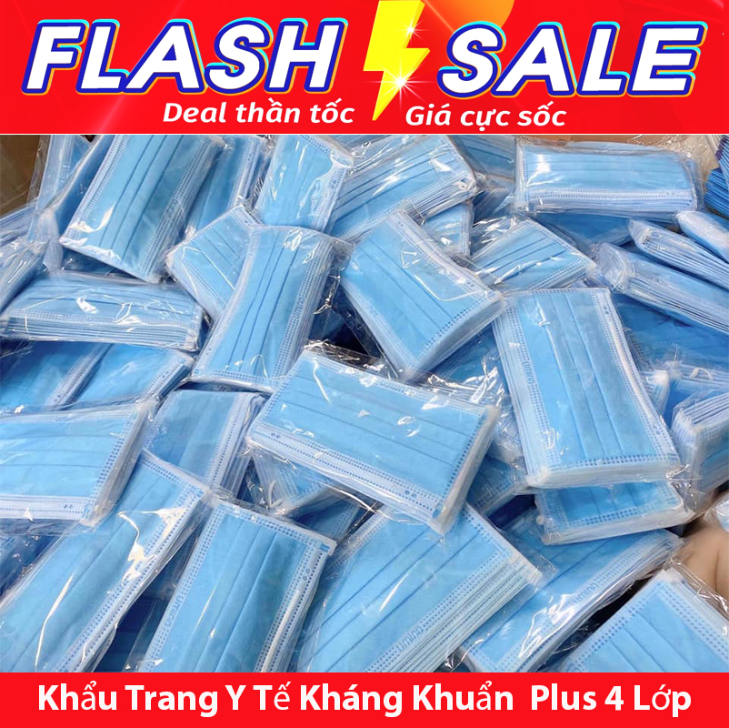 Khẩu trang y tế 4 lớp kháng khuẩn chóng bụi chóng dịch cực kỳ tốt