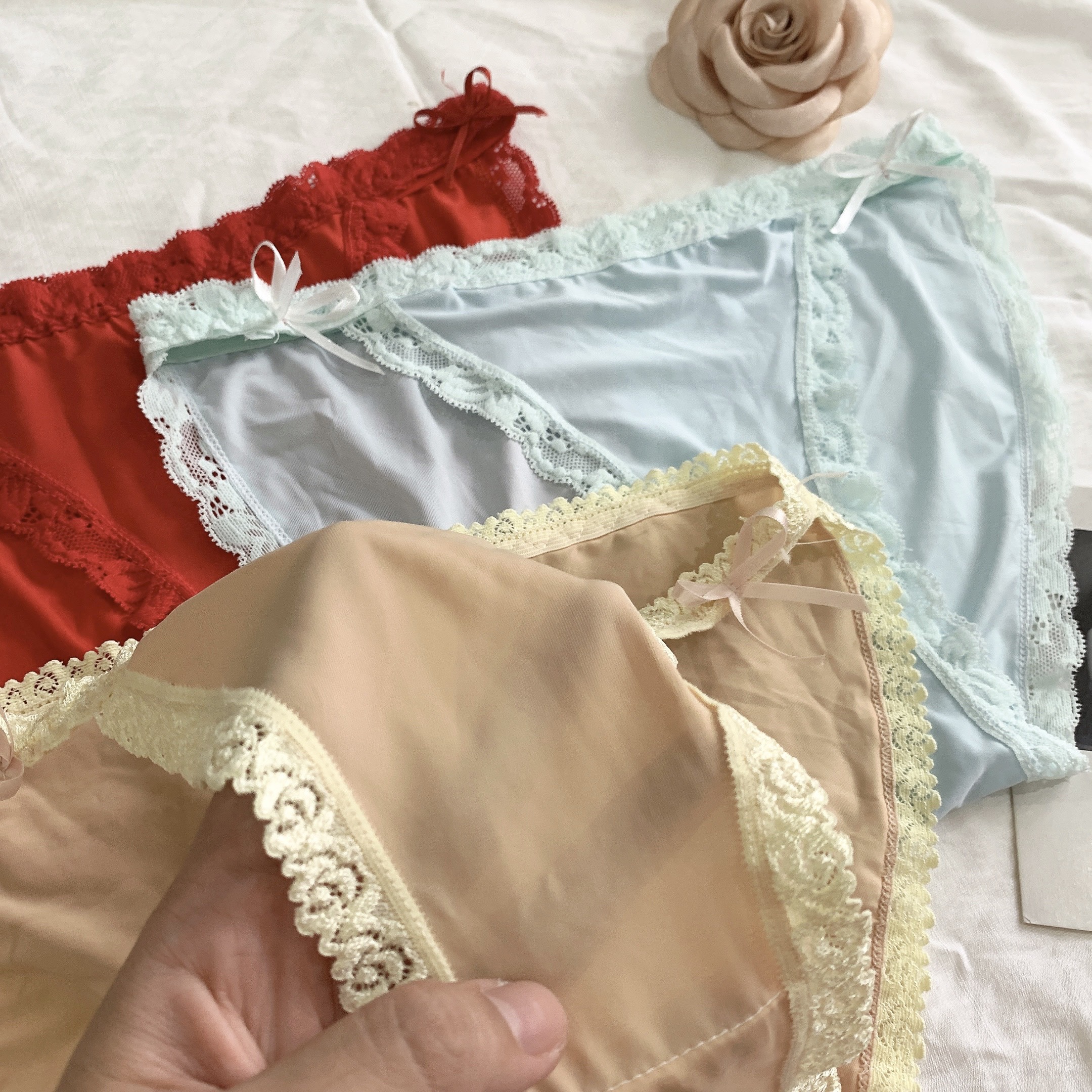 Combo 10 Quần Lót Su Viền Ren Lưng Cao S01