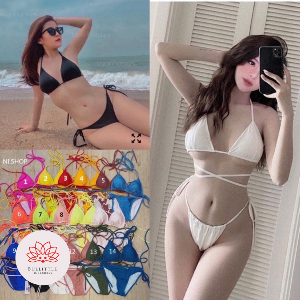 [Có sẵn - Ảnh thật] Bikini tam giác full 20 màu