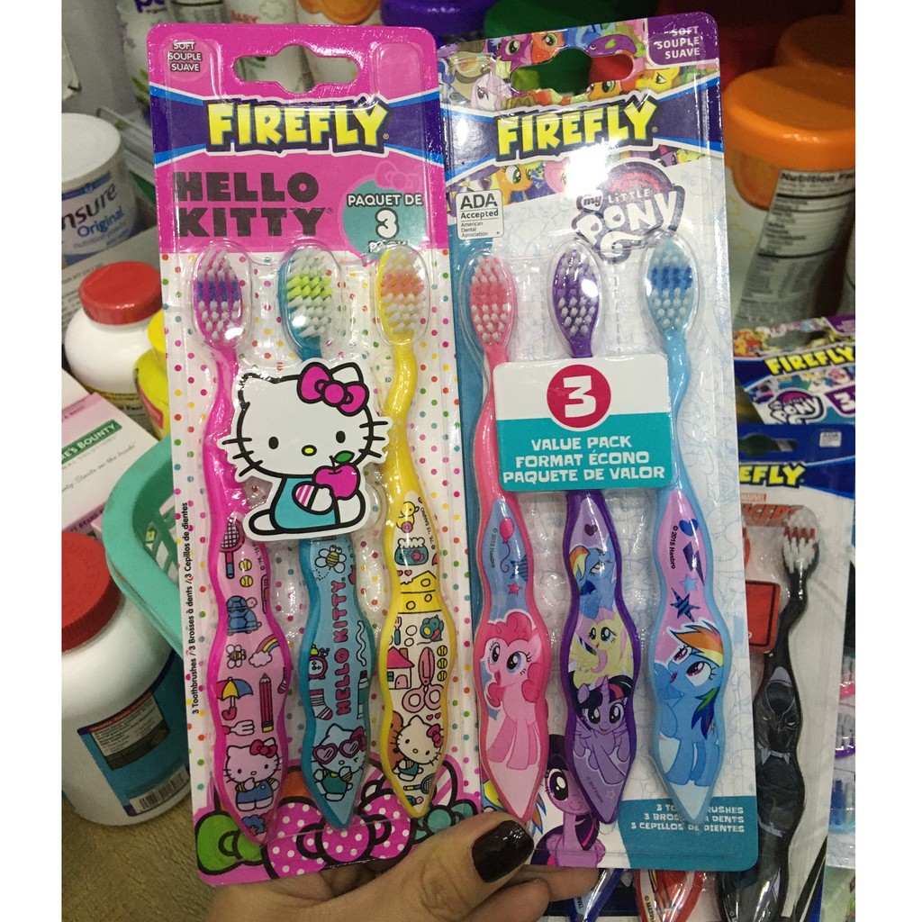 Set 3 bàn chải đánh răng Firefly bảo vệ nướu cho bé