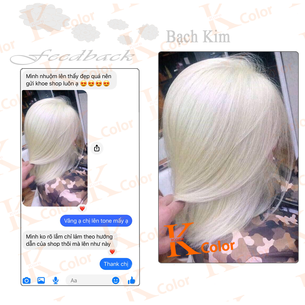 Thuốc nhuộm tóc Bạch Kim Kcolor