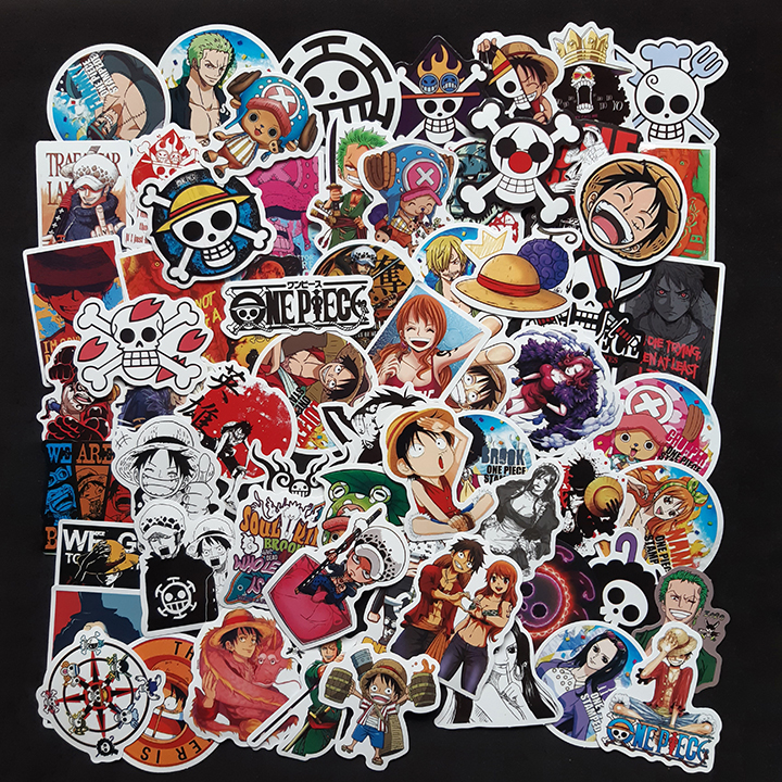 Bộ Sticker dán cao cấp chủ đề ĐẢO HẢI TẶC - Dùng dán Xe, dán mũ bảo hiểm, dán Laptop...