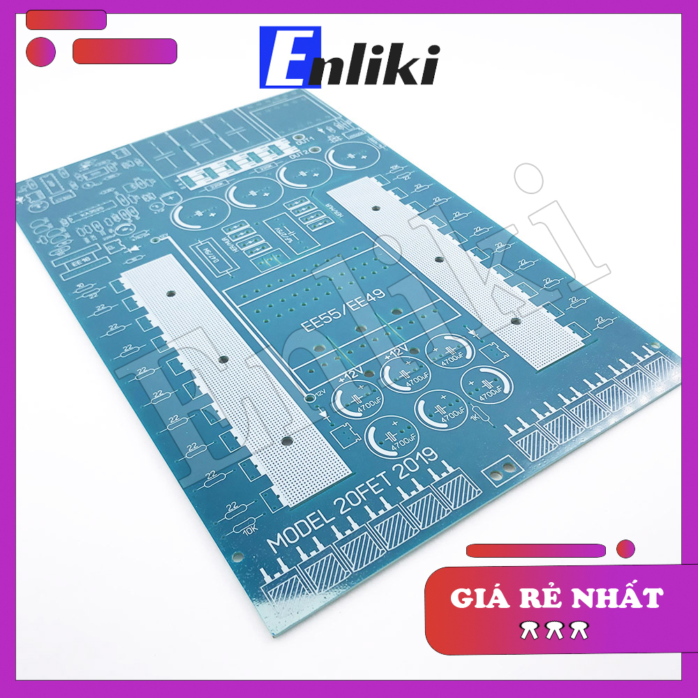 Bo mạch in 20 fet  EE55 (4 Tụ Nhân Áp)