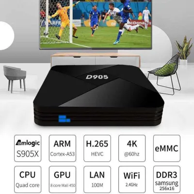 ETUALE Bốn nhân Diyomate Hỗ trợ 3D Android 2,4G D905 HDMI WIFI Hộp truyền hình Hộp TV thông minh Media Player Máy thu TV