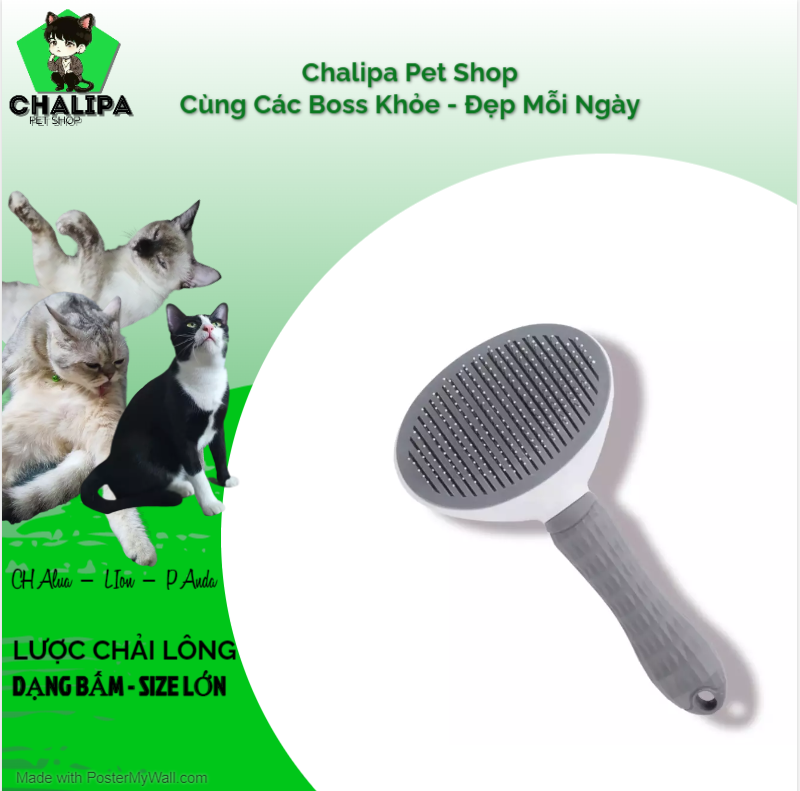 Lược Bấm Chải Lông Thú Cưng