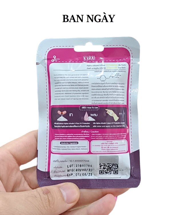 [Thái Lan] Viên Kích Trắng Alpha Arbutin 3 Plus Ngày - Đêm
