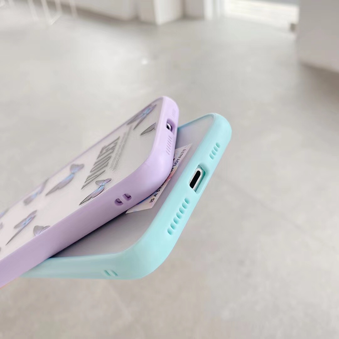 Ốp Lưng Nhám Chống Sock Va Đập Bảo Vệ Camera Blue x Violet