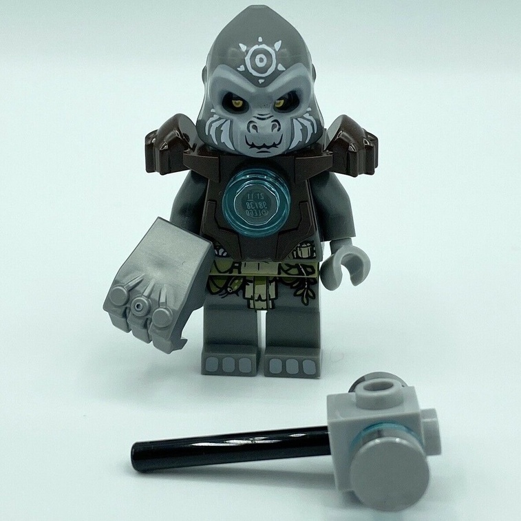 Đồ chơi lắp ráp nhân vật lego minifigures huyền thoại chima: grumlo - dark brown heavy