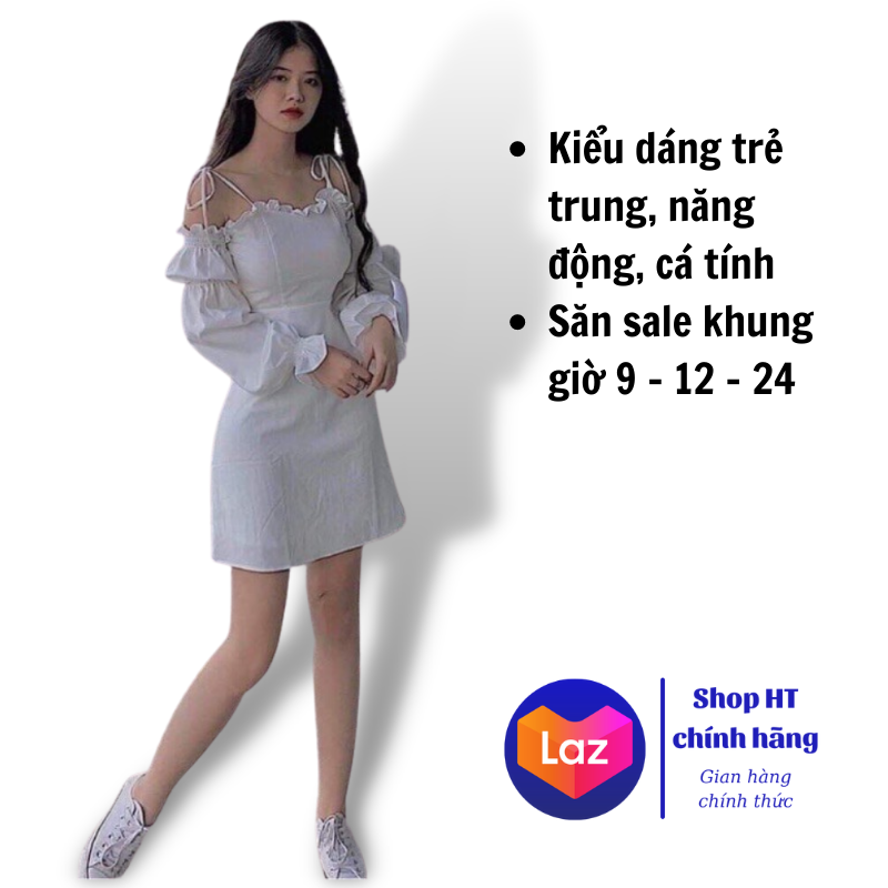 BÁO GIÁ ĐẦM MIDI ĐẮP NGỰC TRỄ VAI MARC MÀU DA FARH120920DA (STORE 5703) | Shopee Lazada Sendo Tiki mới nhất 56 Đầm nữ trễ vai tay phồng , váy nữ tiểu thư dây ngực bèo chất đũi 2 màu trắng đen freeship vaynushop