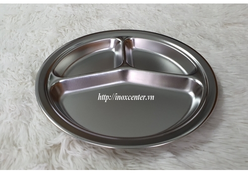 Khay cơm inox 3 ngăn